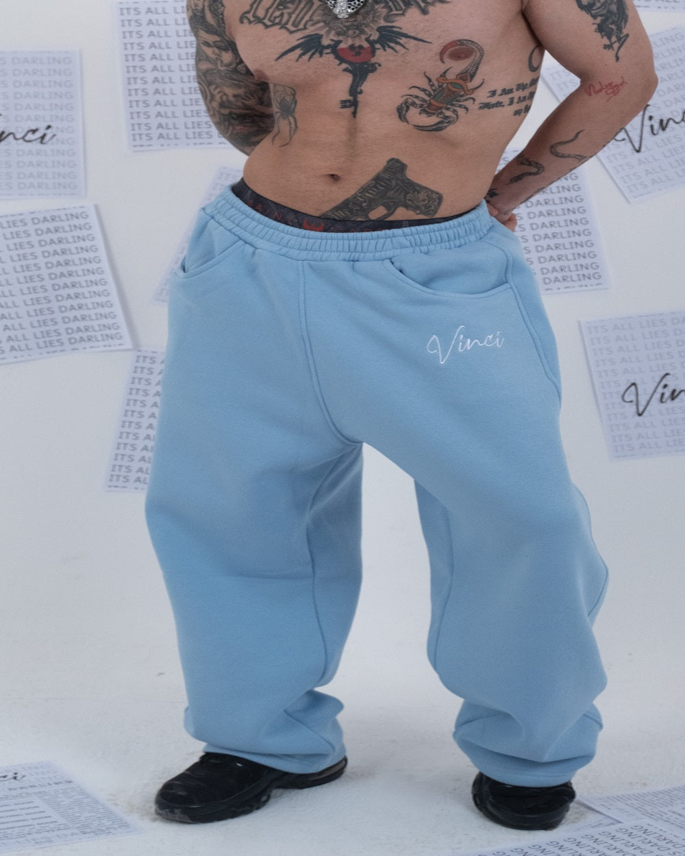 Baby blue pants